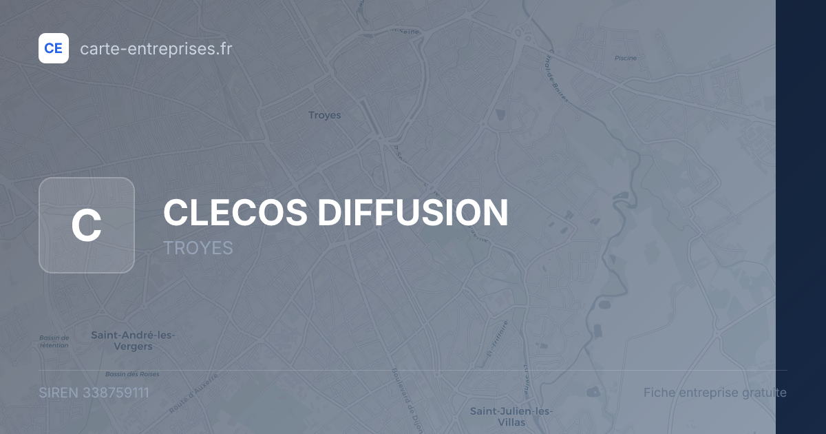 CLECOS DIFFUSION — 338759111 — fiche entreprise
