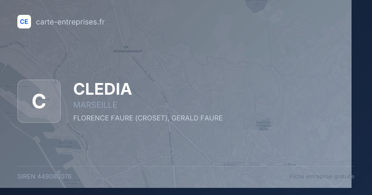 CLEDIA — 449080076 — fiche entreprise