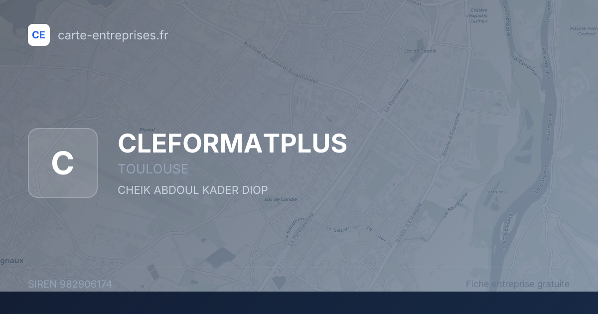 CLEFORMATPLUS — 982906174 — fiche entreprise