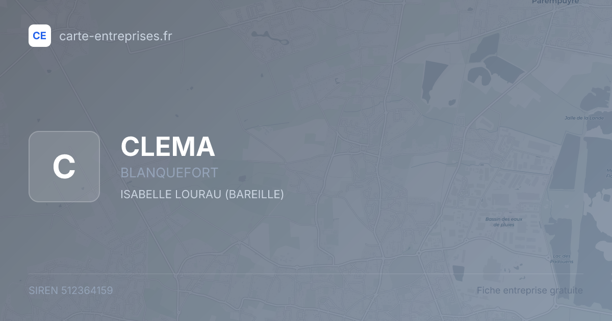 CLEMA — 512364159 — fiche entreprise