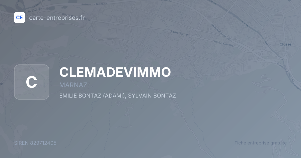 CLEMADEVIMMO — 829712405 — fiche entreprise