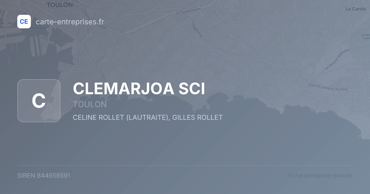 CLEMARJOA SCI — 844658591 — fiche entreprise