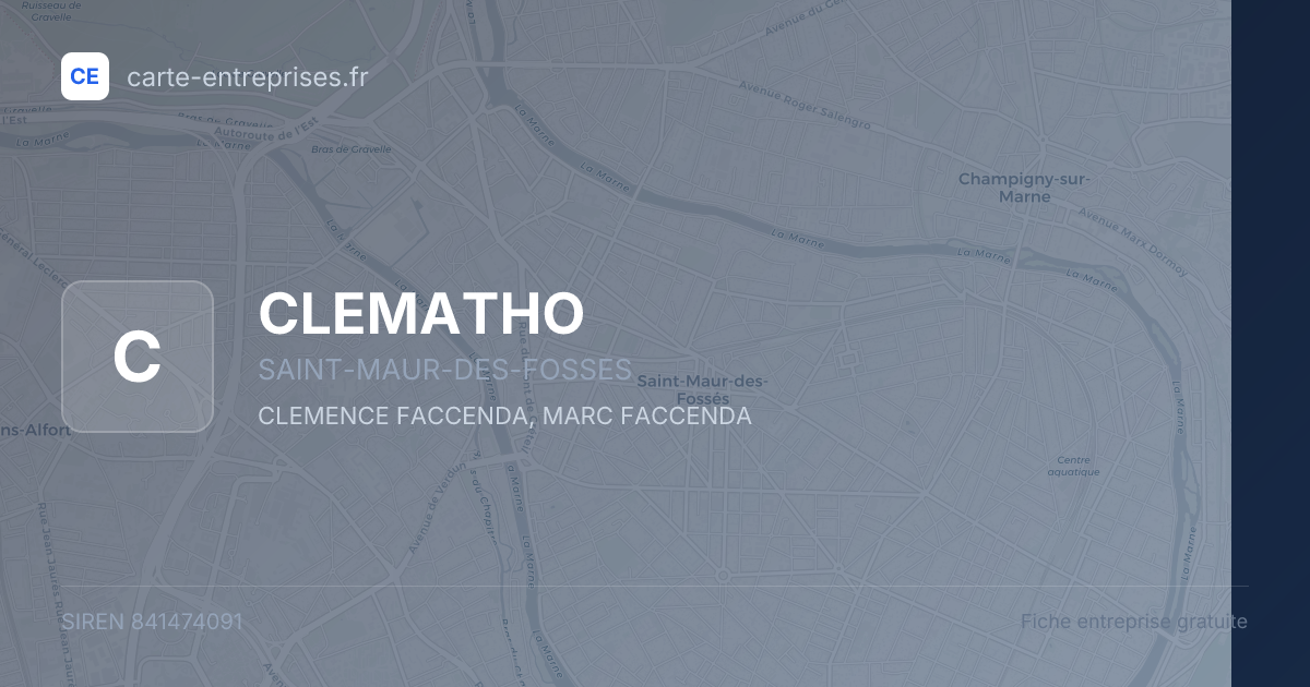 CLEMATHO — 841474091 — fiche entreprise