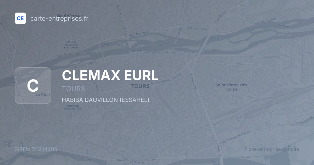 CLEMAX EURL — 511214405 — fiche entreprise