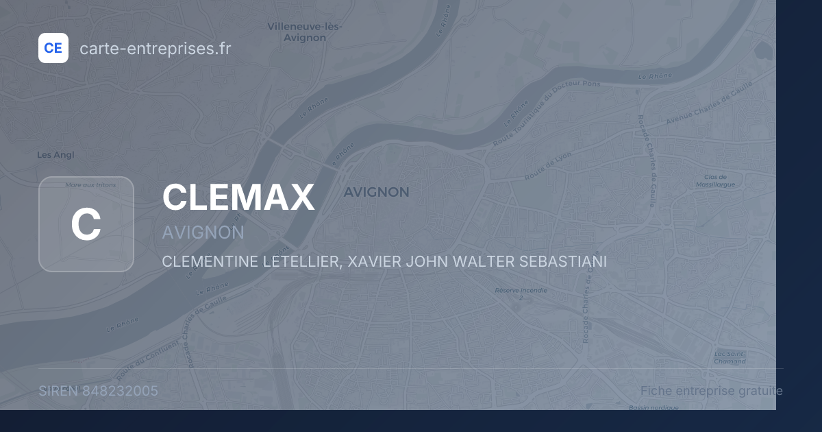 CLEMAX — 848232005 — fiche entreprise