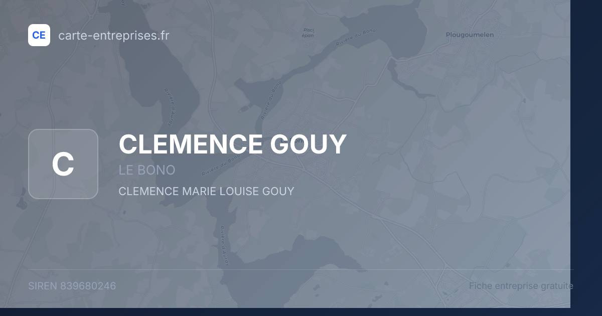 CLEMENCE GOUY — 839680246 — fiche entreprise
