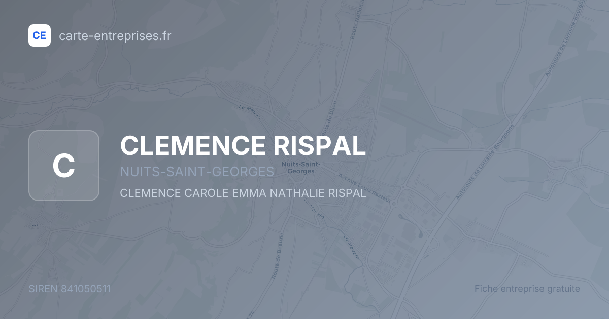 CLEMENCE RISPAL — 841050511 — fiche entreprise