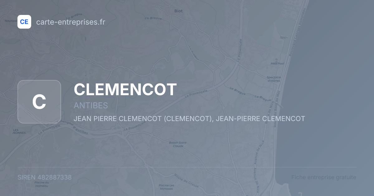 CLEMENCOT — 482887338 — fiche entreprise