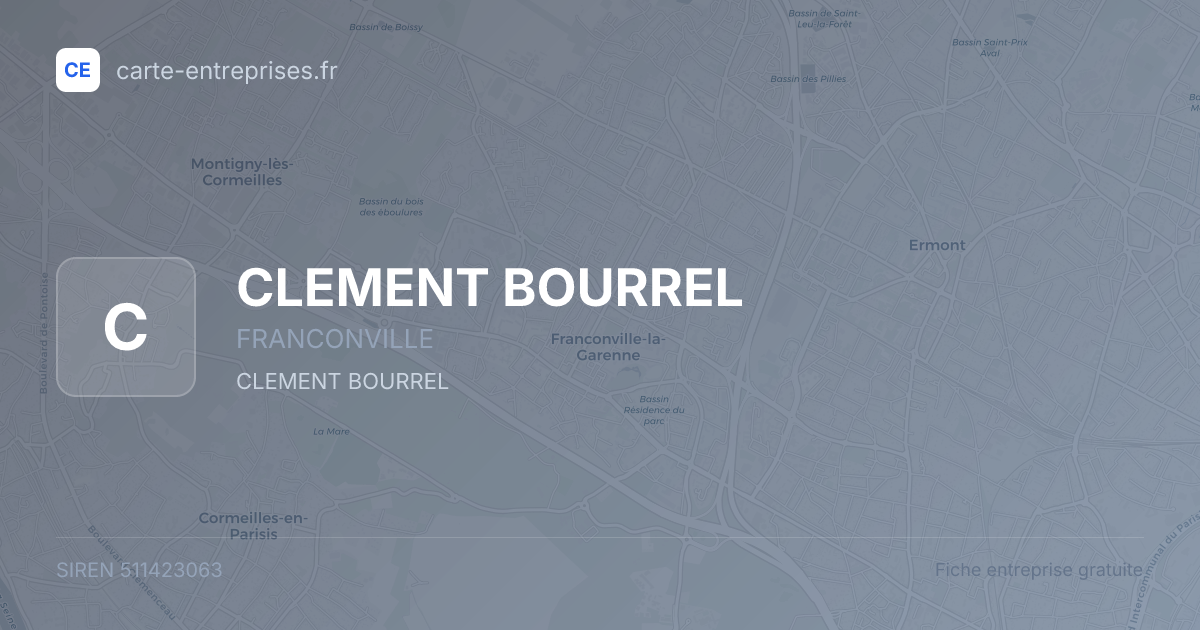 CLEMENT BOURREL — 511423063 — fiche entreprise
