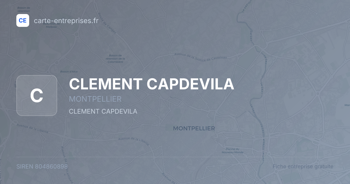 CLEMENT CAPDEVILA — 804860898 — fiche entreprise