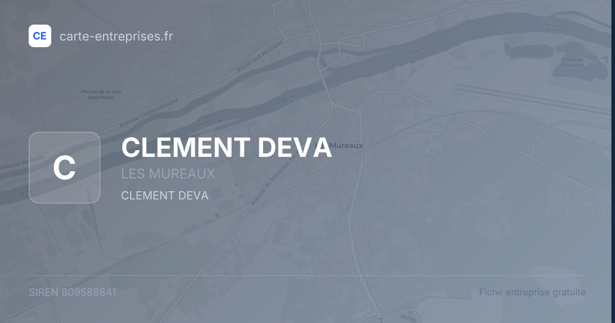 CLEMENT DEVA — 809588841 — fiche entreprise