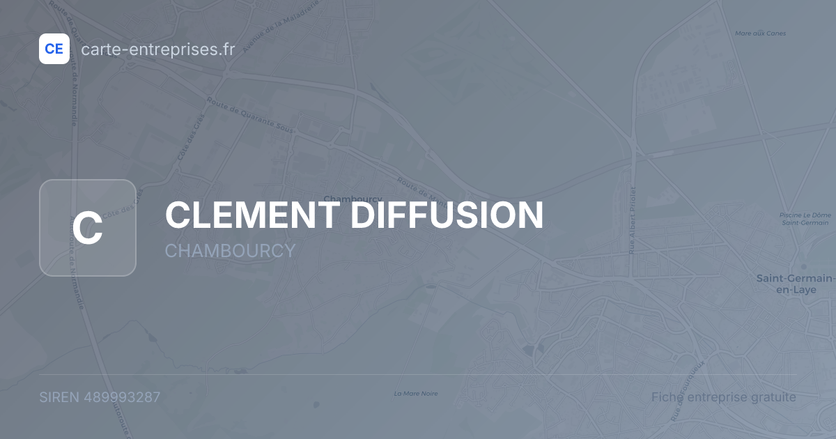 CLEMENT DIFFUSION — 489993287 — fiche entreprise