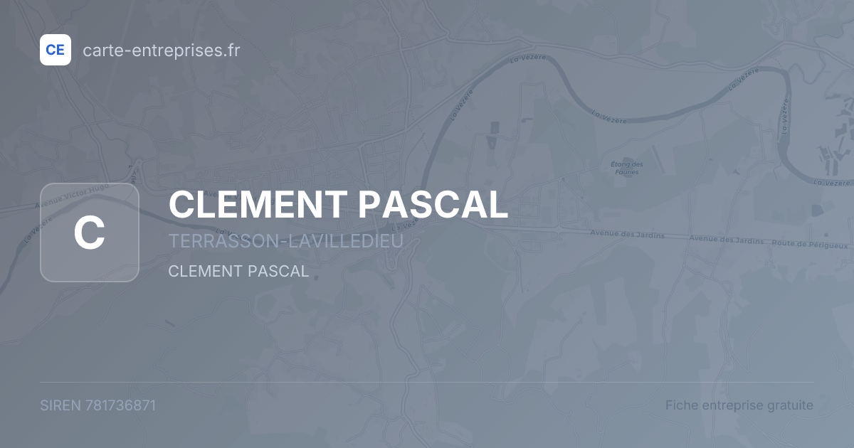 CLEMENT PASCAL — 781736871 — fiche entreprise