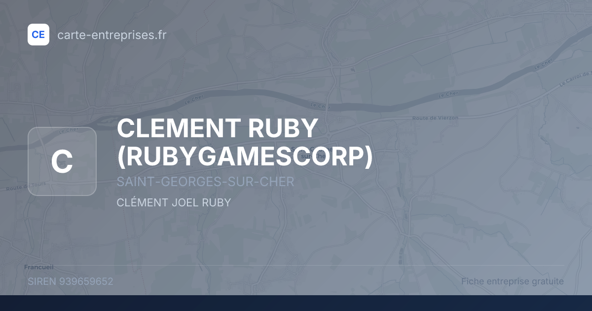 CLEMENT RUBY (RUBYGAMESCORP) — 939659652 — fiche entreprise