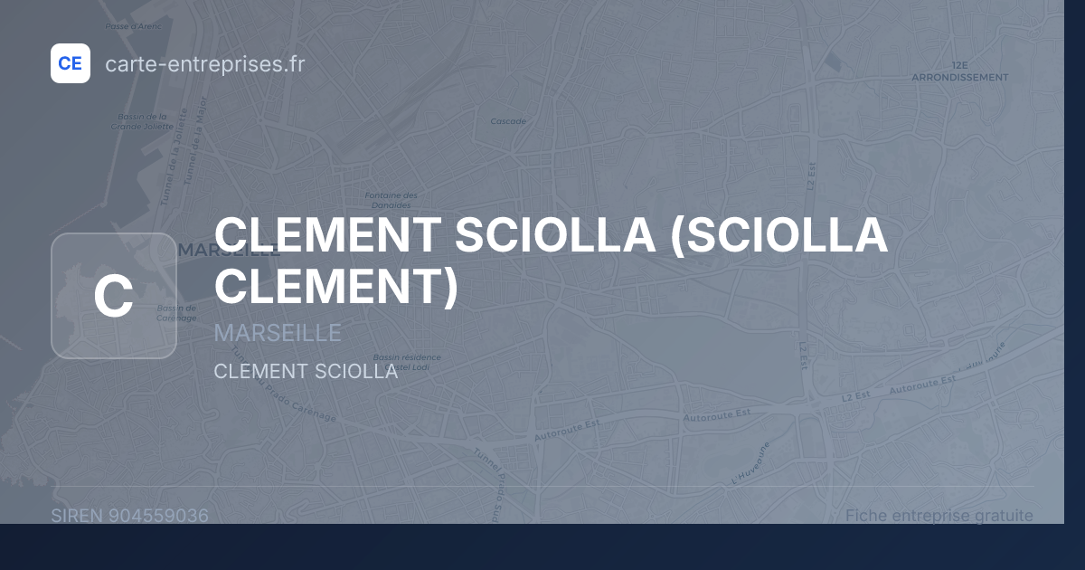 CLEMENT SCIOLLA (SCIOLLA CLEMENT) — 904559036 — fiche entreprise