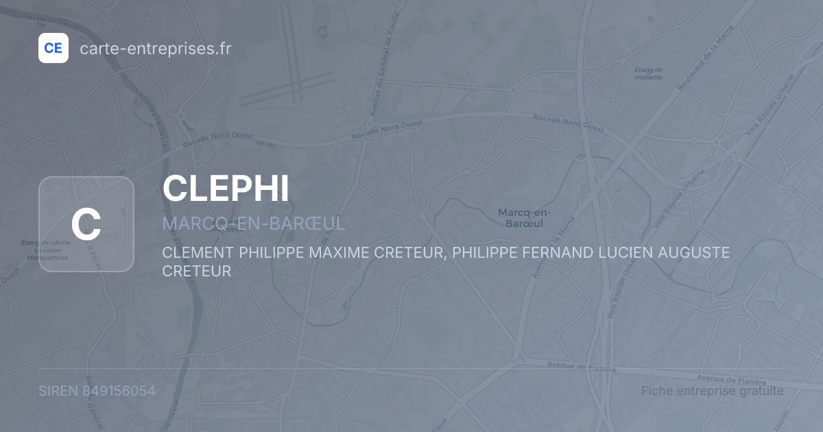 CLEPHI — 849156054 — fiche entreprise