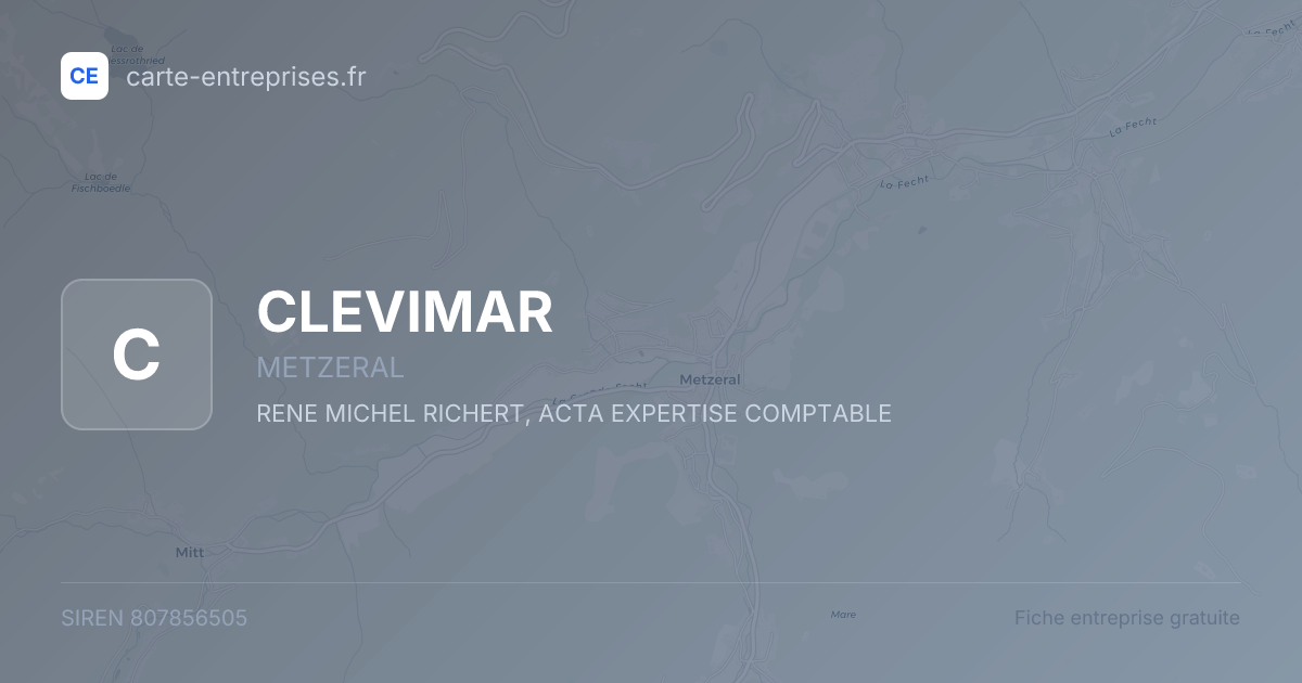 CLEVIMAR — 807856505 — fiche entreprise