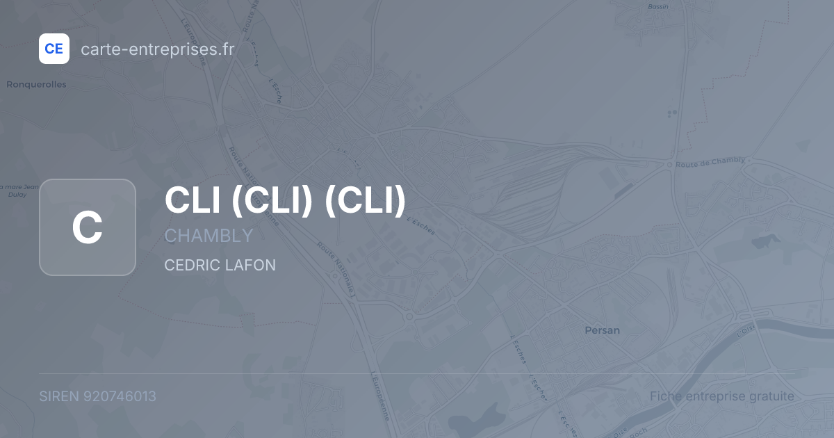 CLI (CLI) (CLI) — 920746013 — fiche entreprise