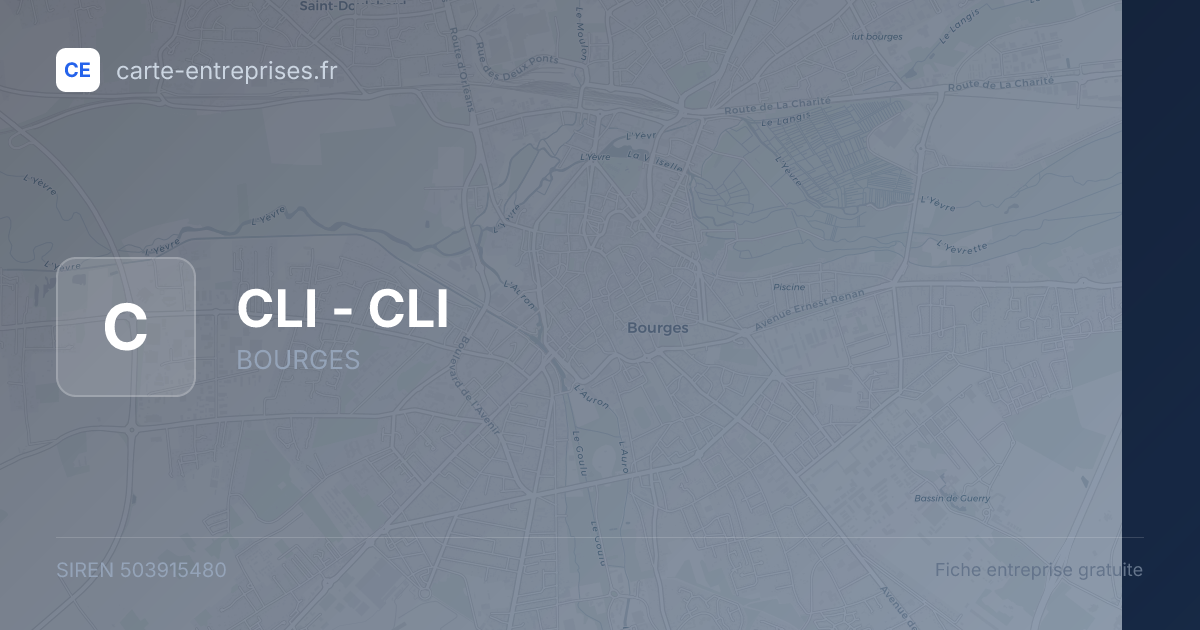 CLI - CLI — 503915480 — fiche entreprise