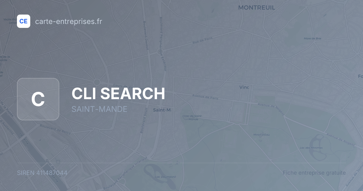 CLI SEARCH — 411487044 — fiche entreprise