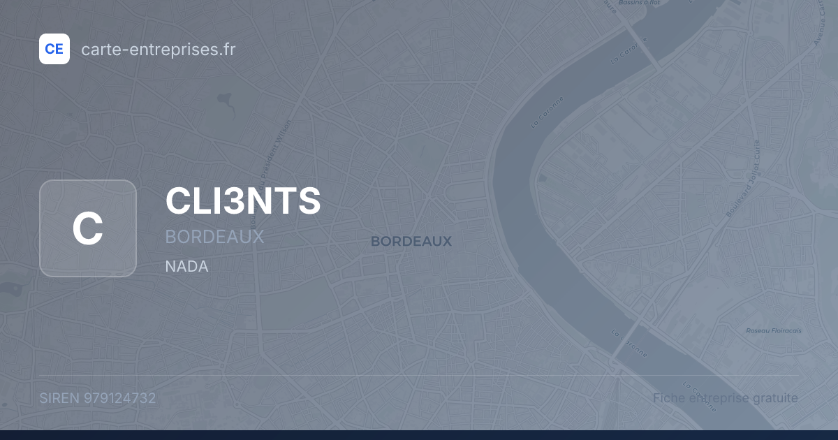 CLI3NTS — 979124732 — fiche entreprise