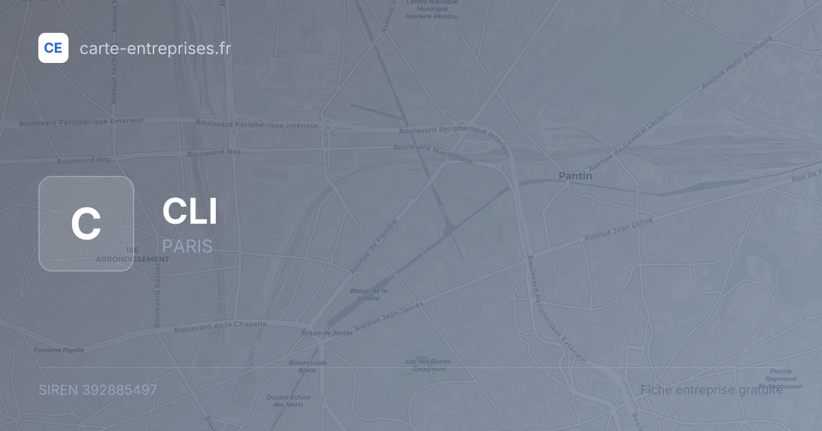 CLI — 392885497 — fiche entreprise