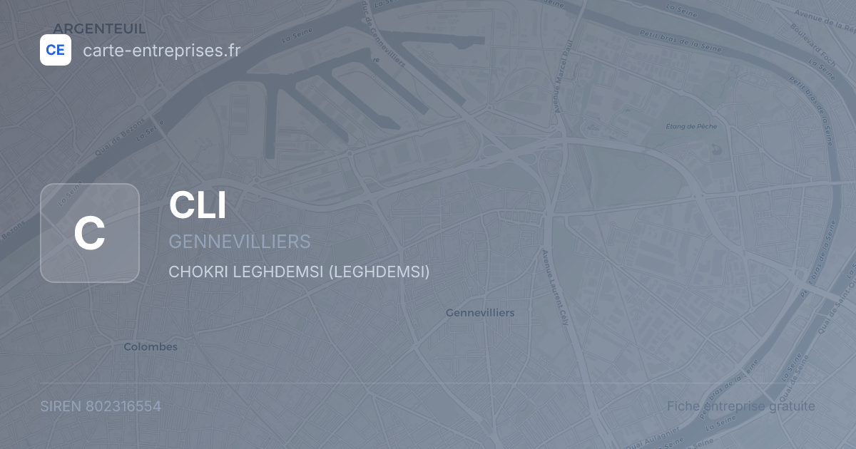 CLI — 802316554 — fiche entreprise