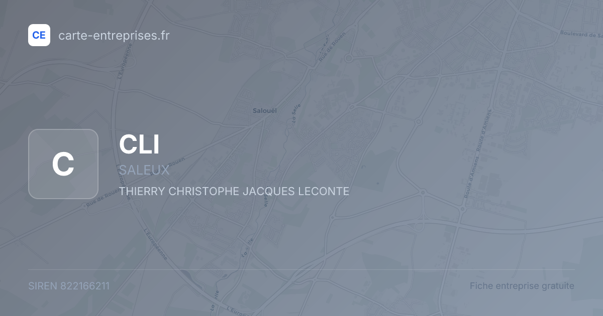 CLI — 822166211 — fiche entreprise