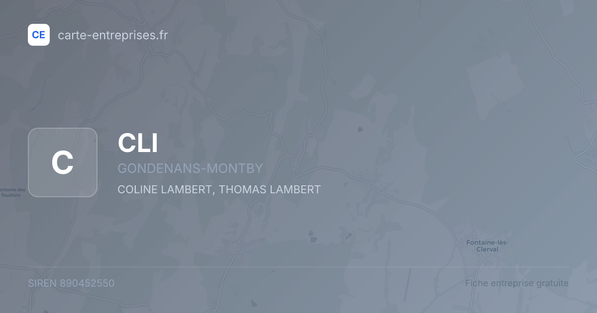 CLI — 890452550 — fiche entreprise