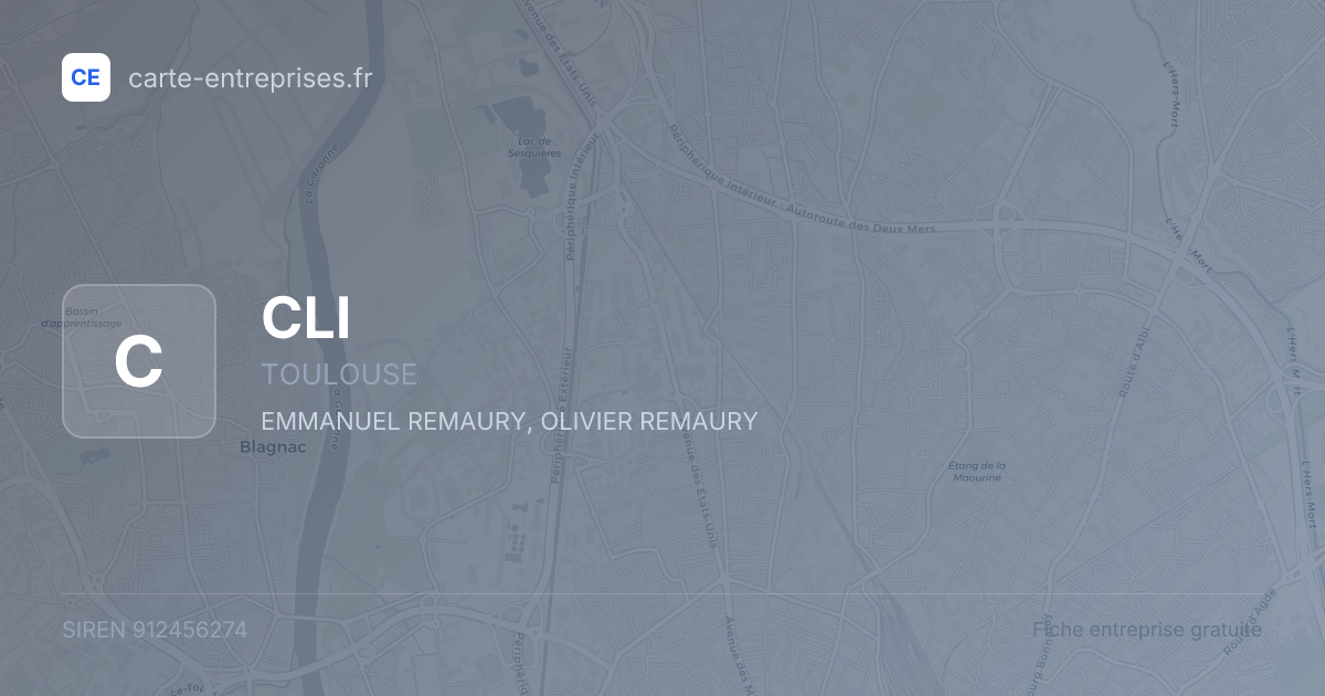 CLI — 912456274 — fiche entreprise