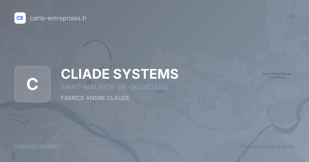 CLIADE SYSTEMS — 537451080 — fiche entreprise