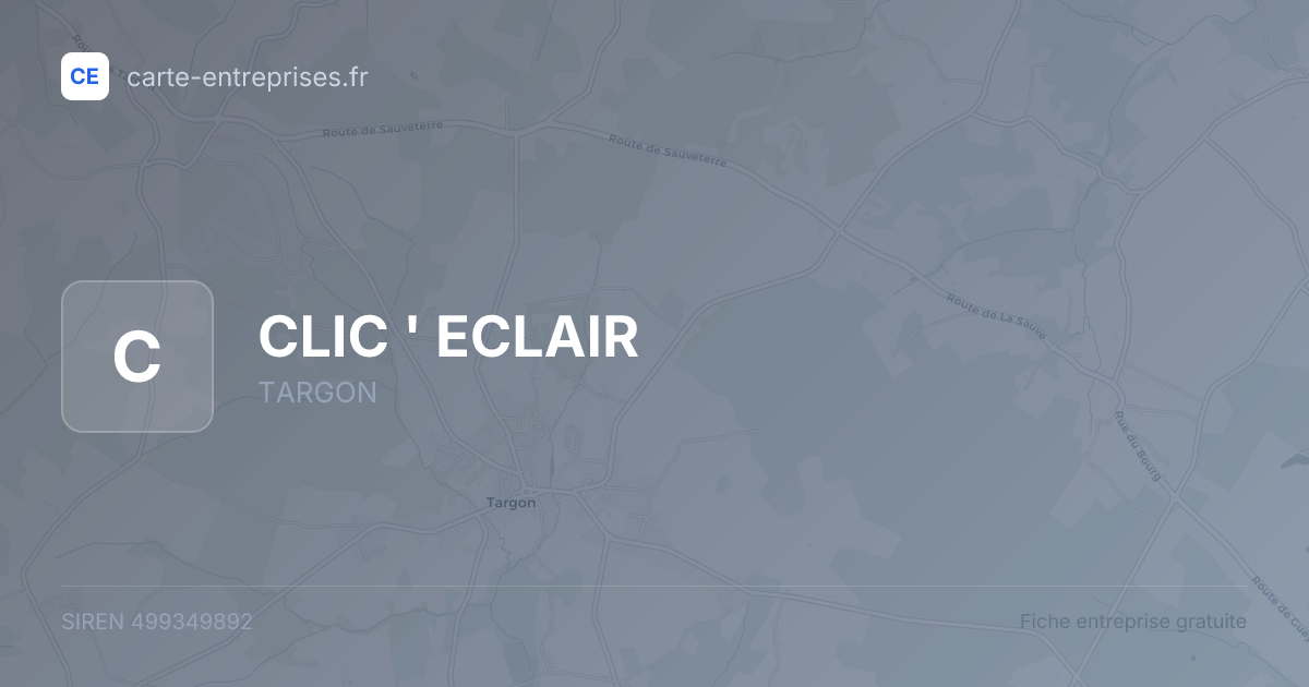 CLIC ' ECLAIR — 499349892 — fiche entreprise
