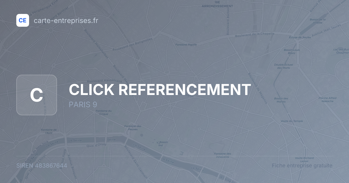CLICK REFERENCEMENT — 483867644 — fiche entreprise