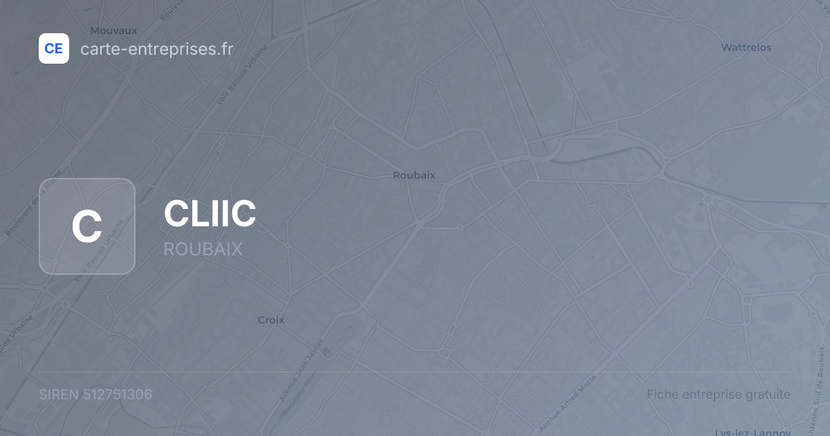 CLIIC — 512751306 — fiche entreprise