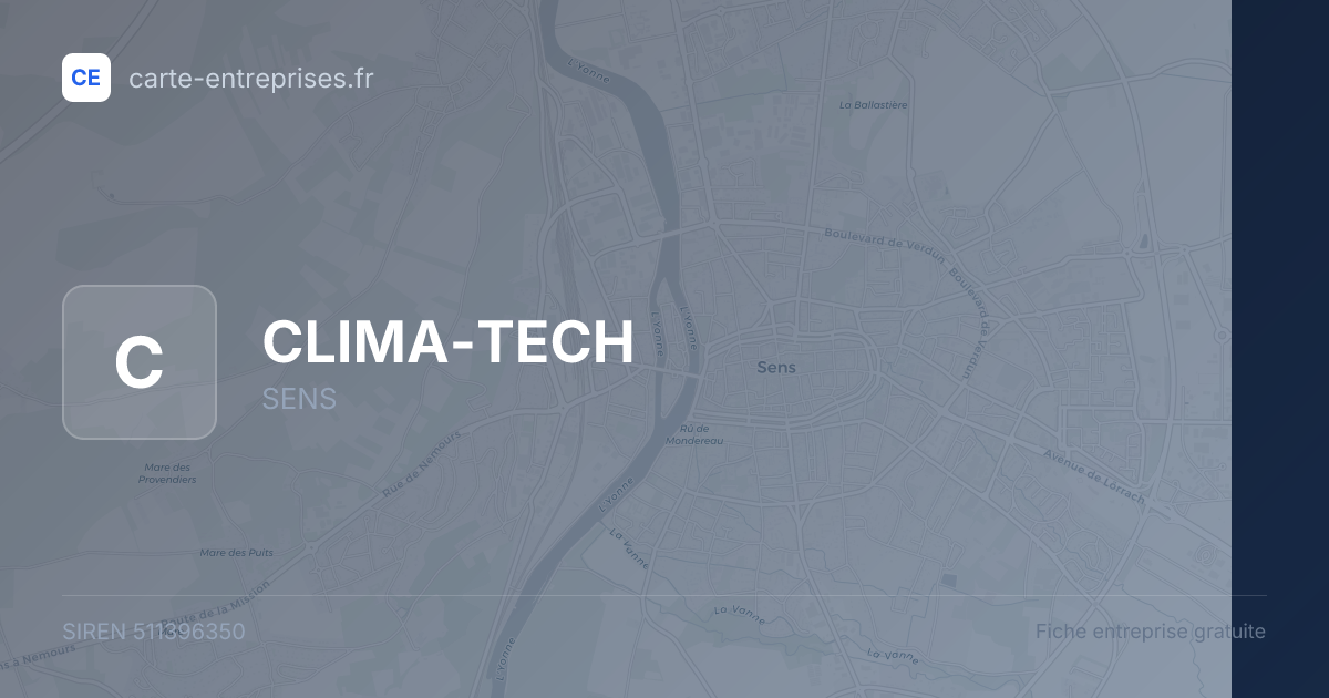 CLIMA-TECH — 511396350 — fiche entreprise