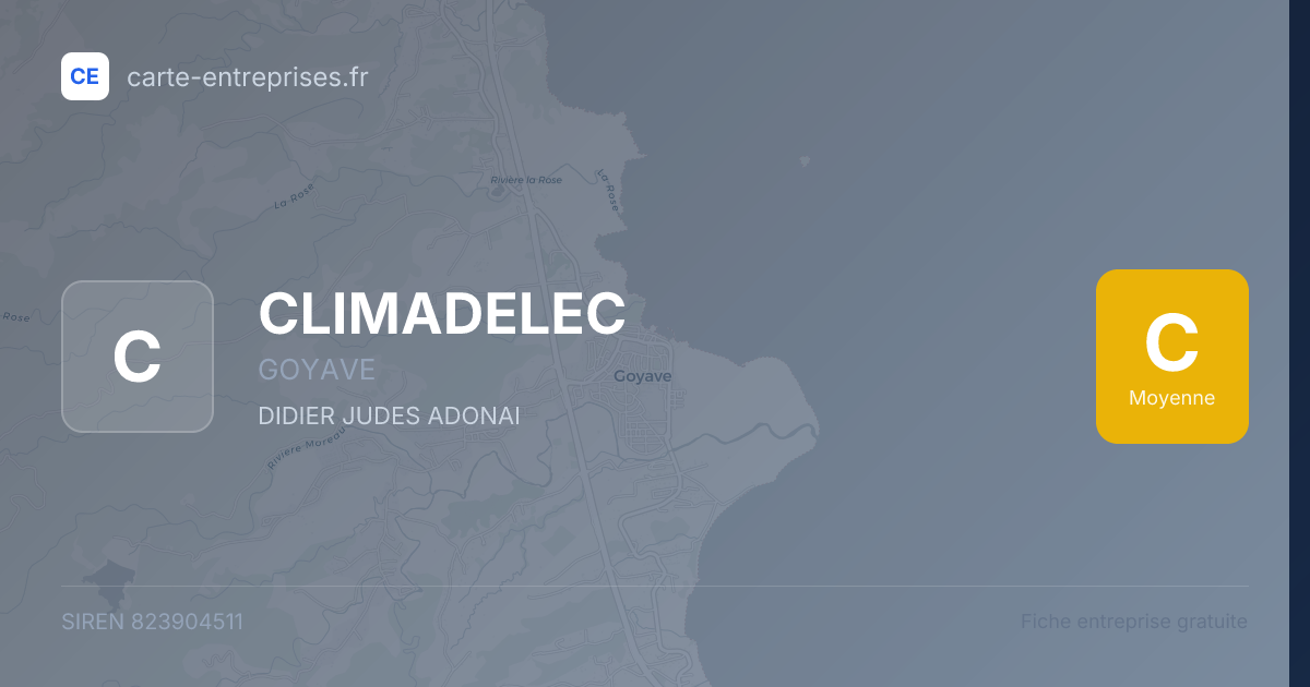 CLIMADELEC — 823904511 — fiche entreprise