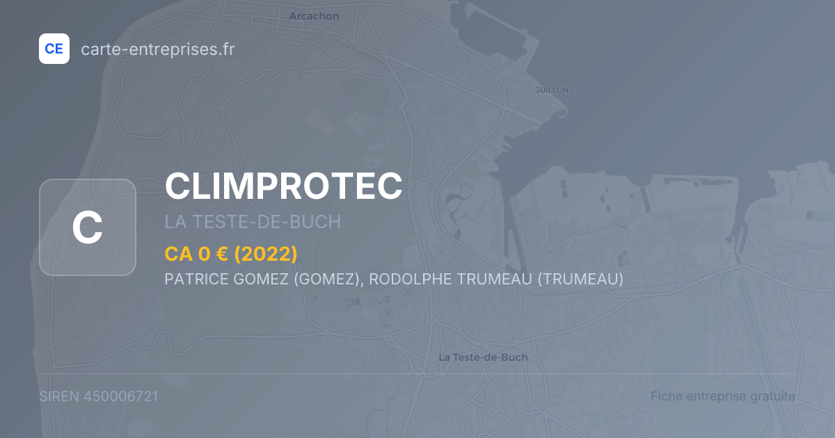 CLIMPROTEC — 450006721 — fiche entreprise