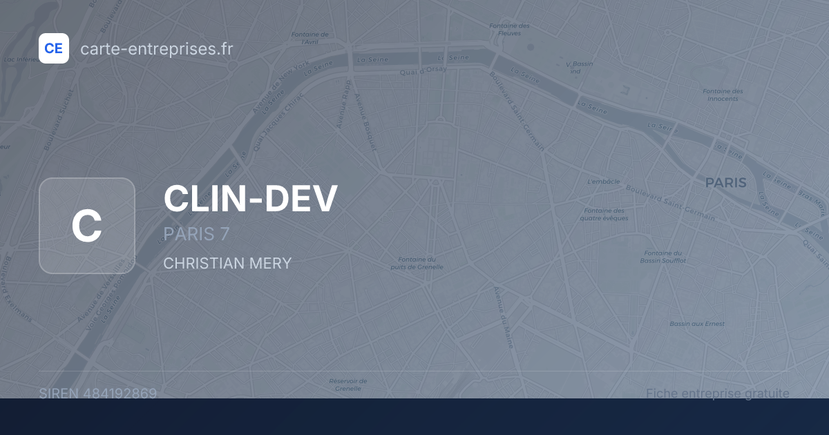CLIN-DEV — 484192869 — fiche entreprise