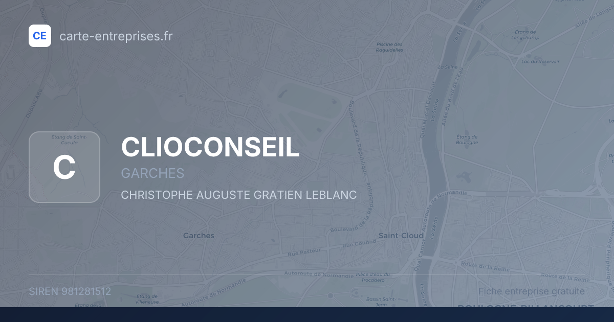 CLIOCONSEIL — 981281512 — fiche entreprise