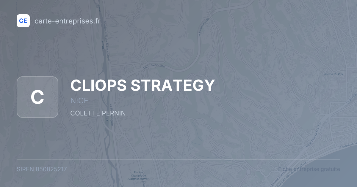 CLIOPS STRATEGY — 850825217 — fiche entreprise
