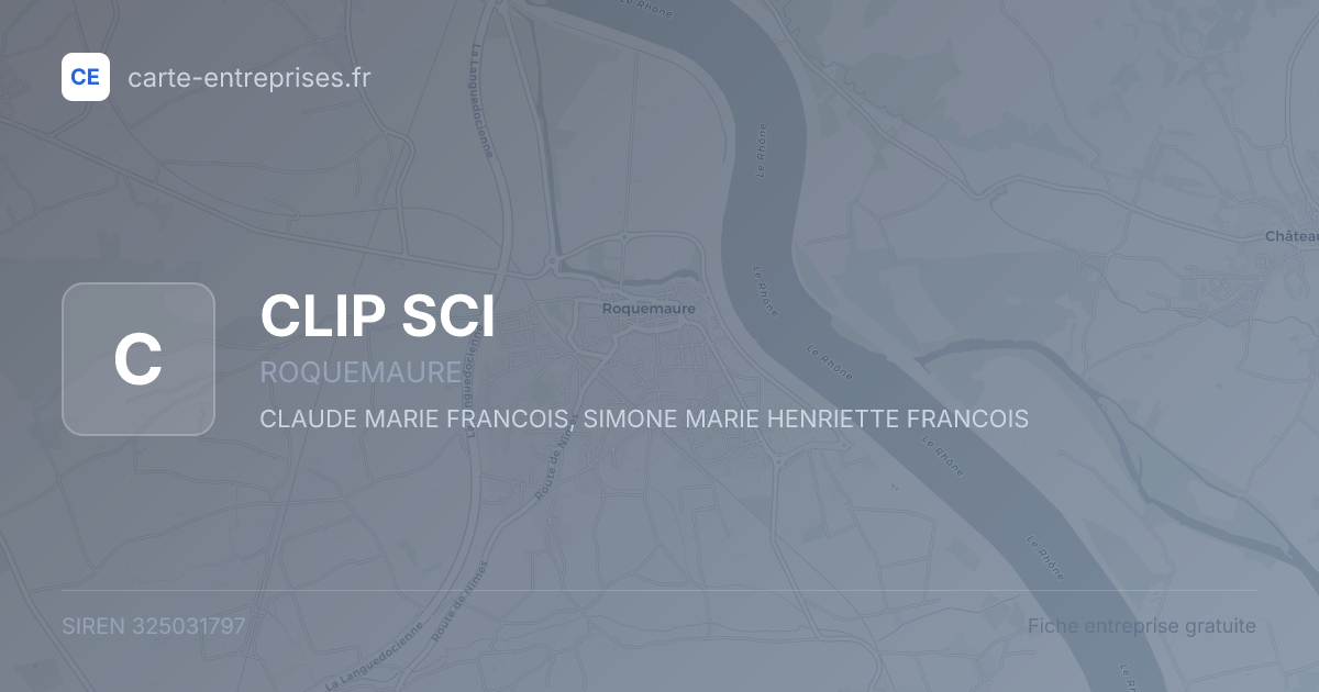CLIP SCI — 325031797 — fiche entreprise
