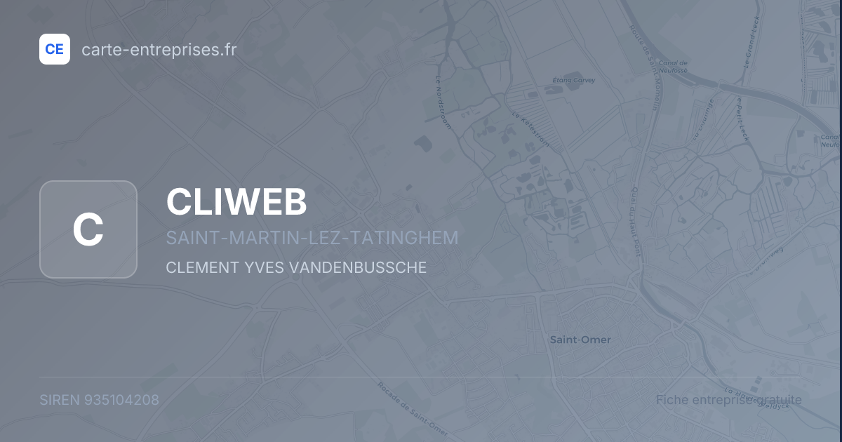 CLIWEB — 935104208 — fiche entreprise