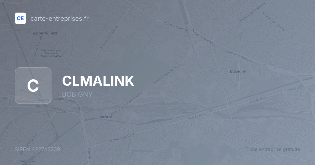 CLMALINK — 422742239 — fiche entreprise