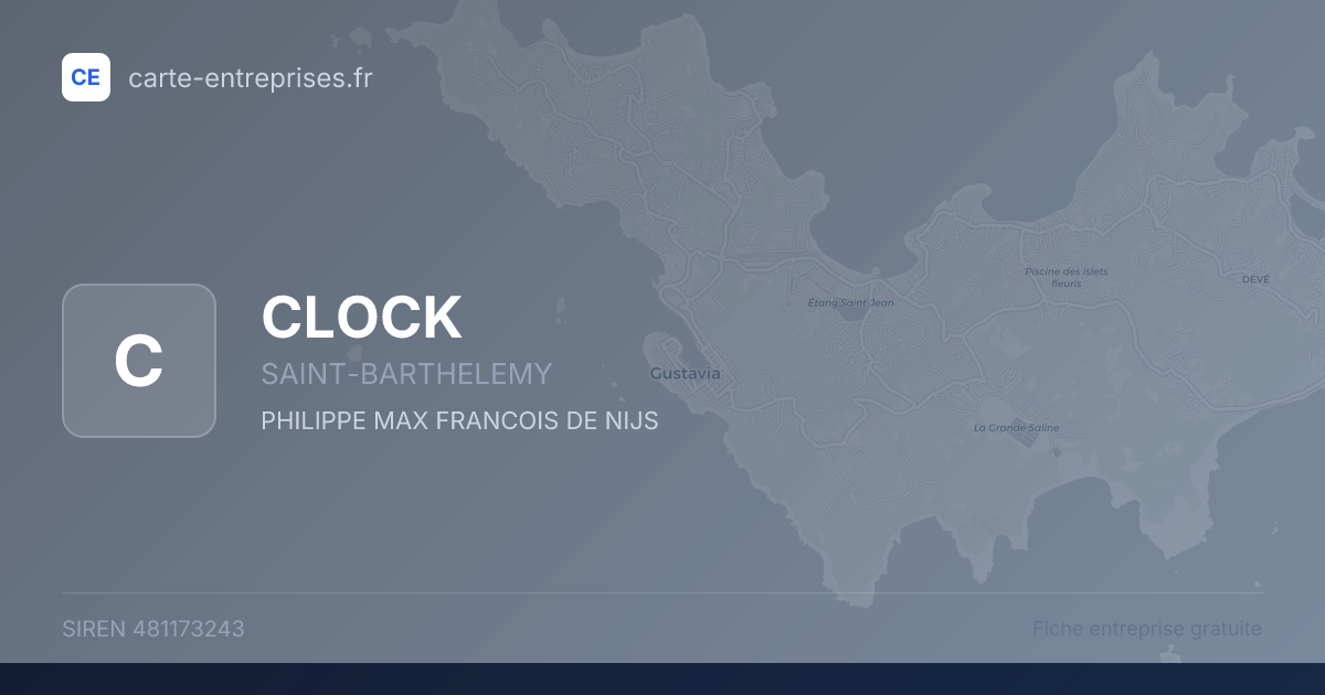 CLOCK — 481173243 — fiche entreprise