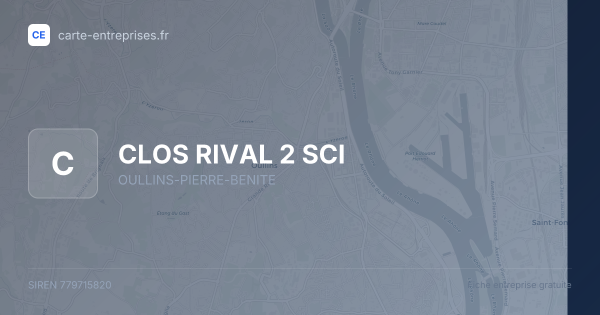 CLOS RIVAL 2 SCI — 779715820 — fiche entreprise