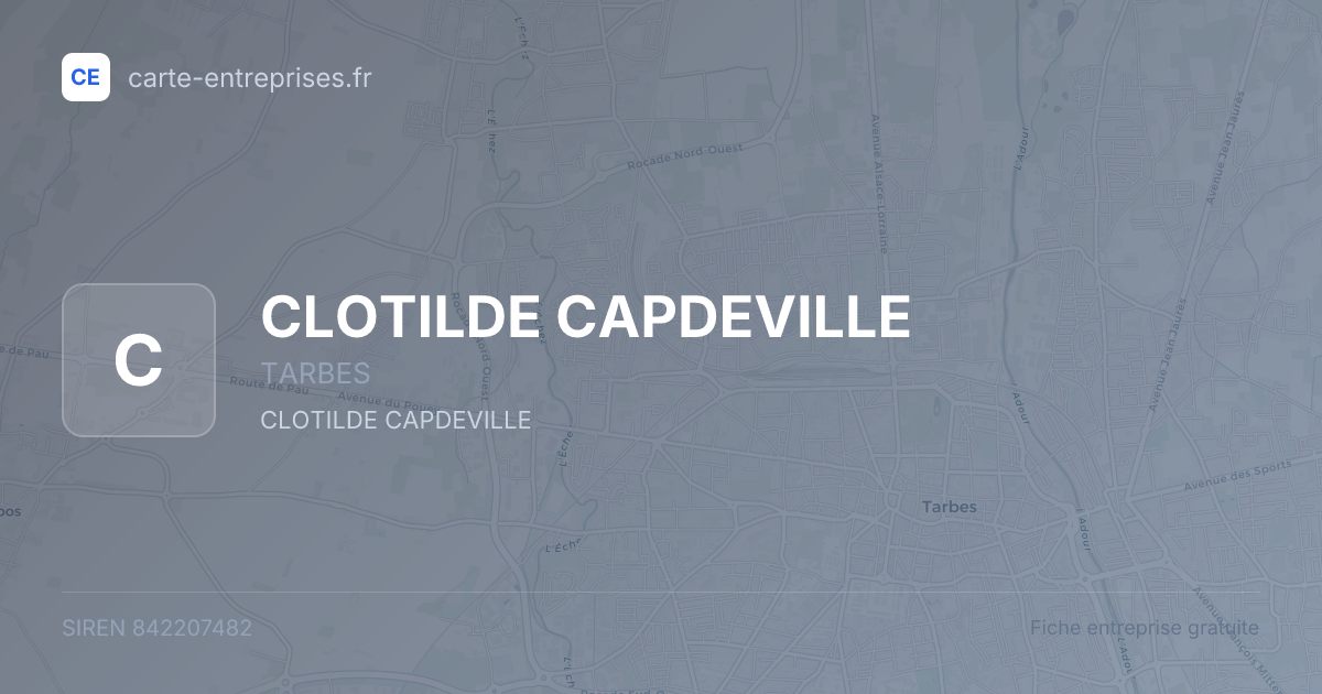 CLOTILDE CAPDEVILLE — 842207482 — fiche entreprise