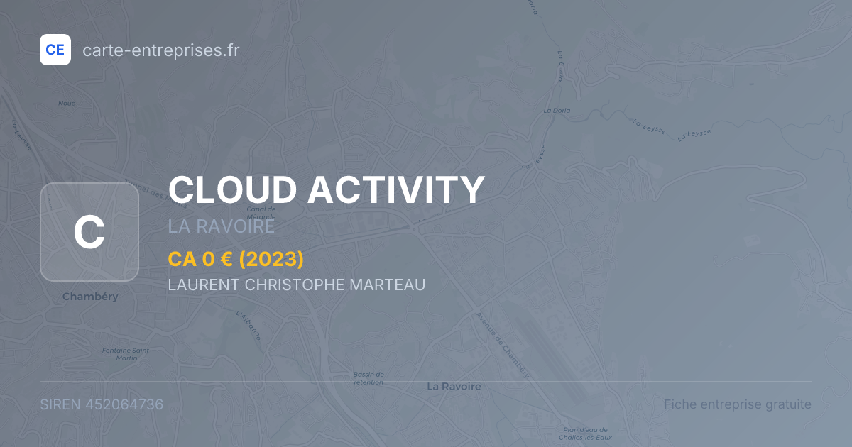 CLOUD ACTIVITY — 452064736 — fiche entreprise