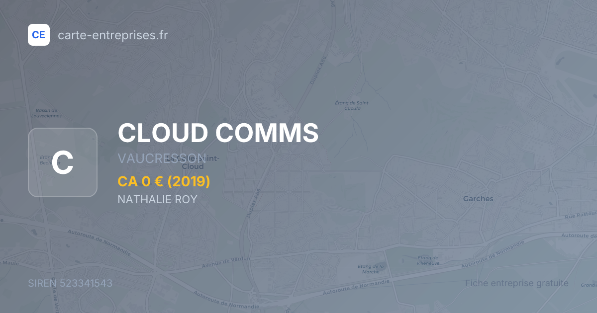 CLOUD COMMS — 523341543 — fiche entreprise