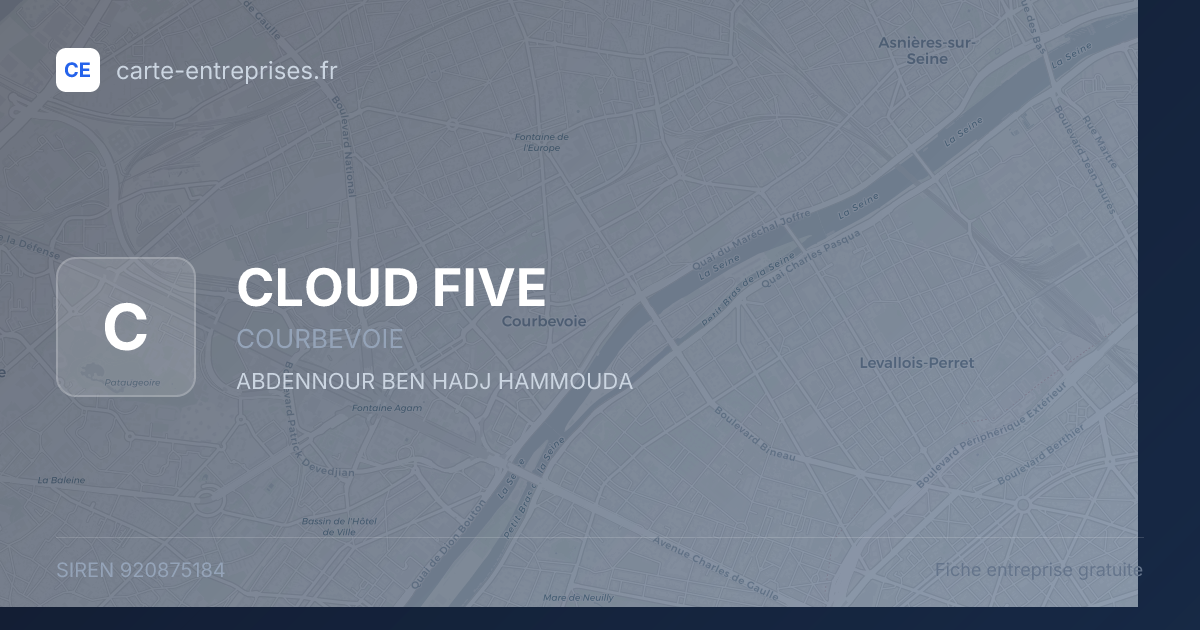 CLOUD FIVE — 920875184 — fiche entreprise