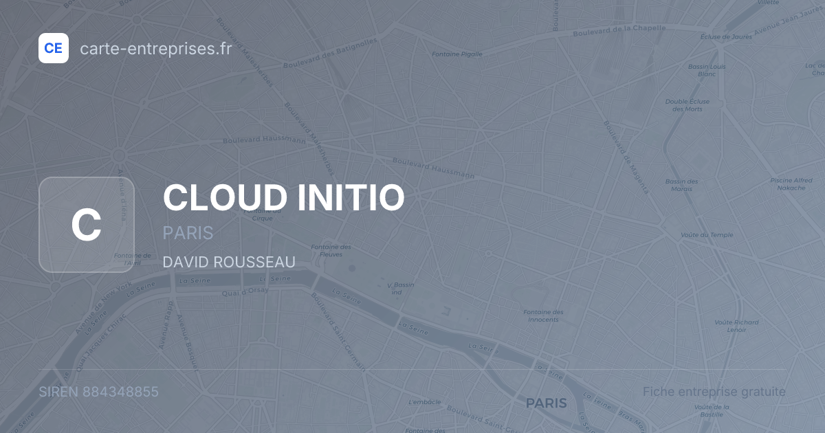 CLOUD INITIO — 884348855 — fiche entreprise